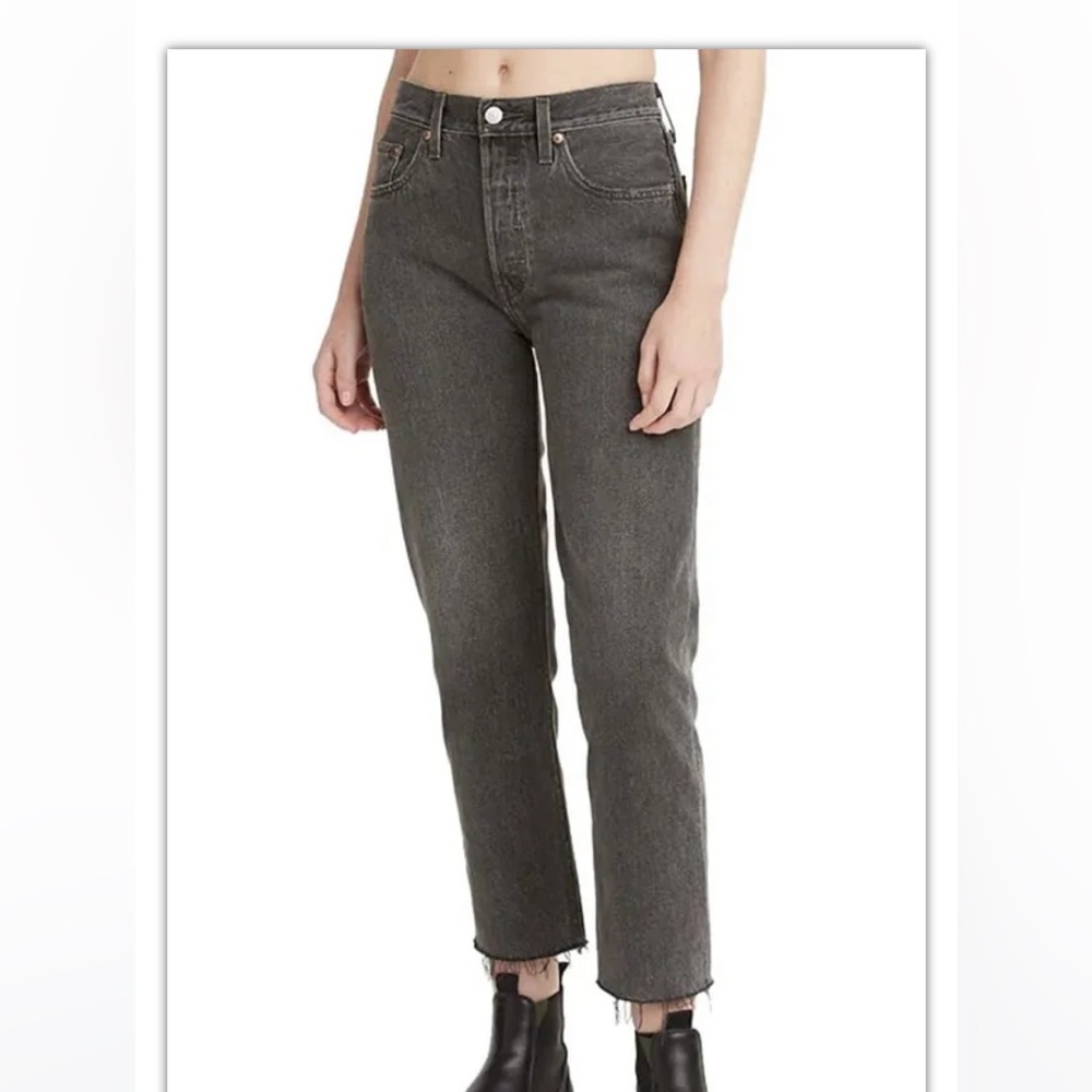Levi's Women's 501 Crop Jeans - 28x26 Gray